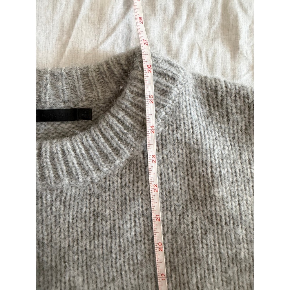 Jenni Kayne Baby Alpaca Everyday Sweater Womens Large Grey Oversized EUC - Picture 3 of 12